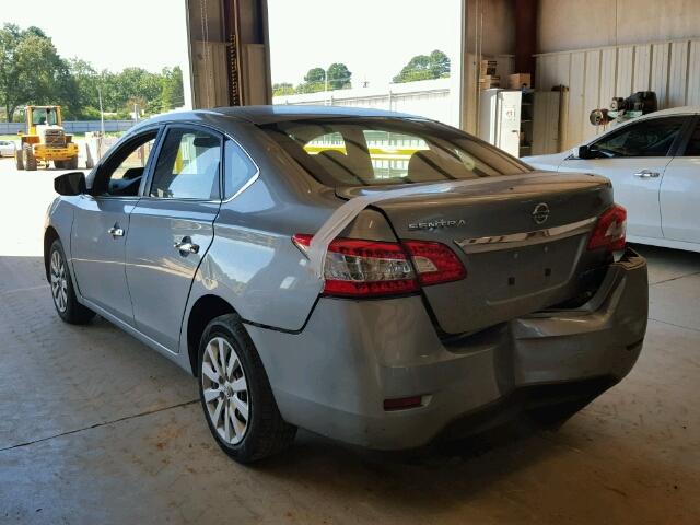 3N1AB7AP1EY279672 - 2014 NISSAN SENTRA S GRAY photo 3