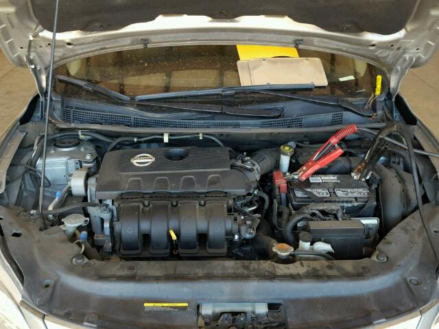 3N1AB7AP1EY279672 - 2014 NISSAN SENTRA S GRAY photo 7