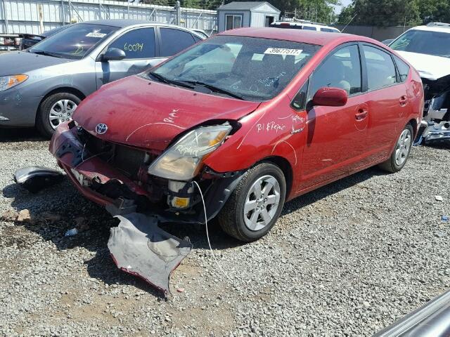 JTDKB20U083410390 - 2008 TOYOTA PRIUS RED photo 2