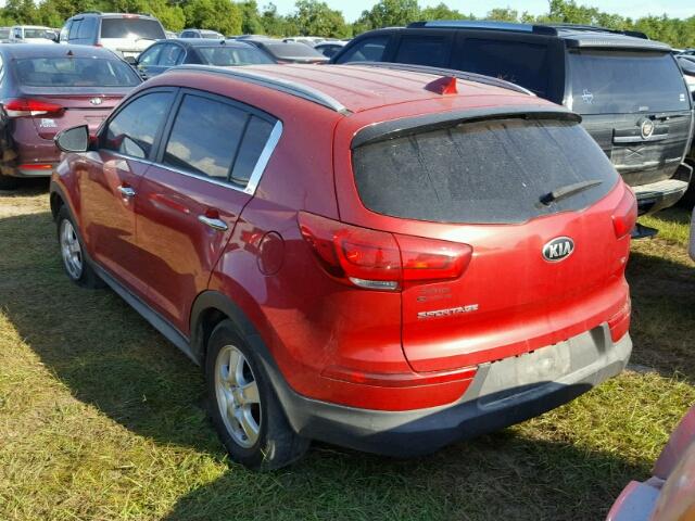 KNDPC3AC4F7699231 - 2015 KIA SPORTAGE E RED photo 3