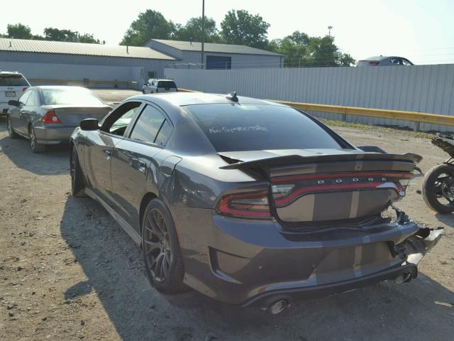 2C3CDXL91GH280607 - 2016 DODGE CHARGER SR GRAY photo 3