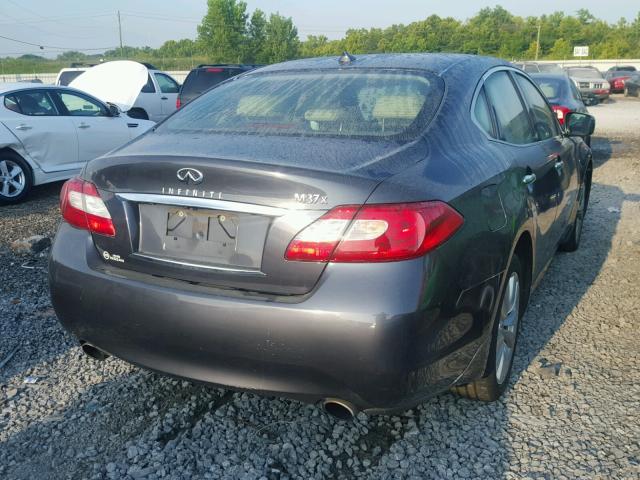 JN1BY1AR0BM371744 - 2011 INFINITI M37 X GRAY photo 4