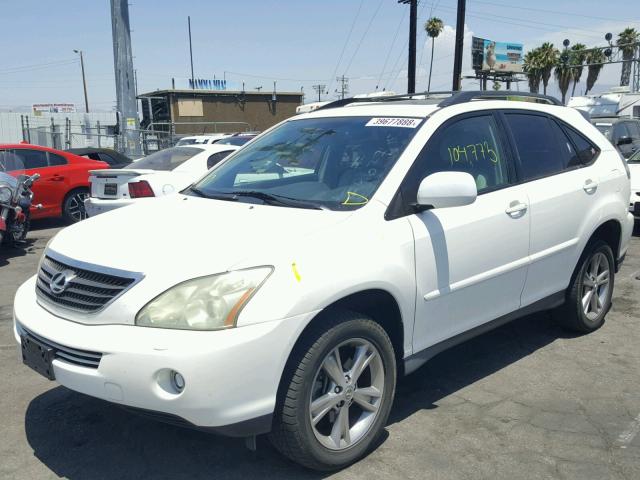 JTJHW31U760001690 - 2006 LEXUS RX 400 WHITE photo 2