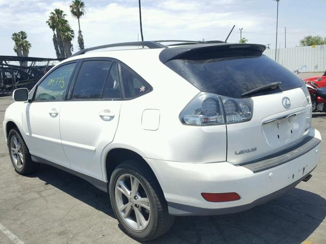 JTJHW31U760001690 - 2006 LEXUS RX 400 WHITE photo 3