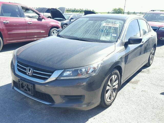 1HGCR2F30EA069421 - 2014 HONDA ACCORD LX CHARCOAL photo 2