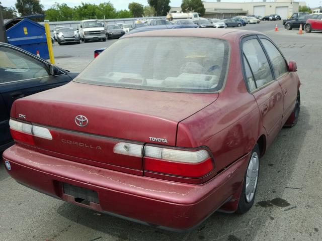 1NXBB02E0VZ541136 - 1997 TOYOTA COROLLA DX RED photo 4