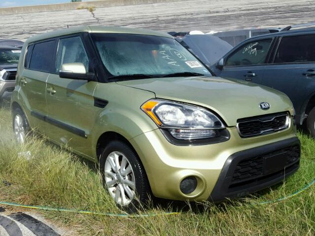 KNDJT2A67D7590933 - 2013 KIA SOUL GREEN photo 1