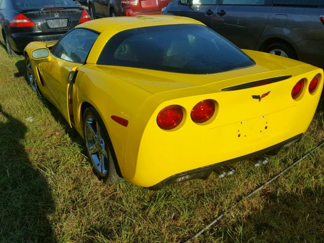 1G1YY25W185118652 - 2008 CHEVROLET CORVETTE YELLOW photo 3