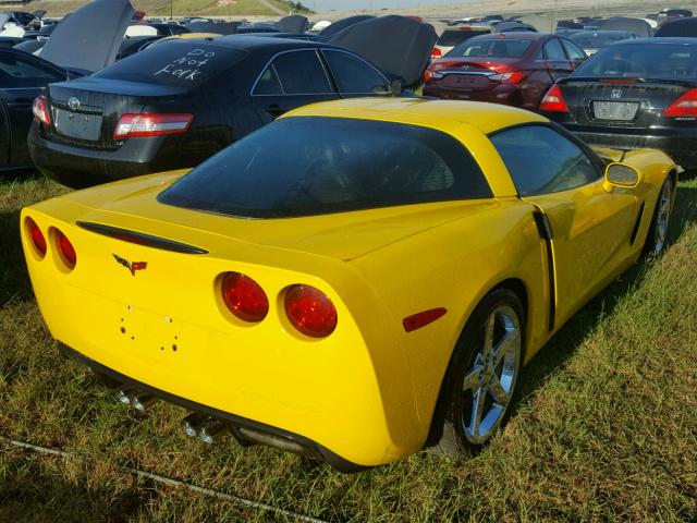 1G1YY25W185118652 - 2008 CHEVROLET CORVETTE YELLOW photo 4