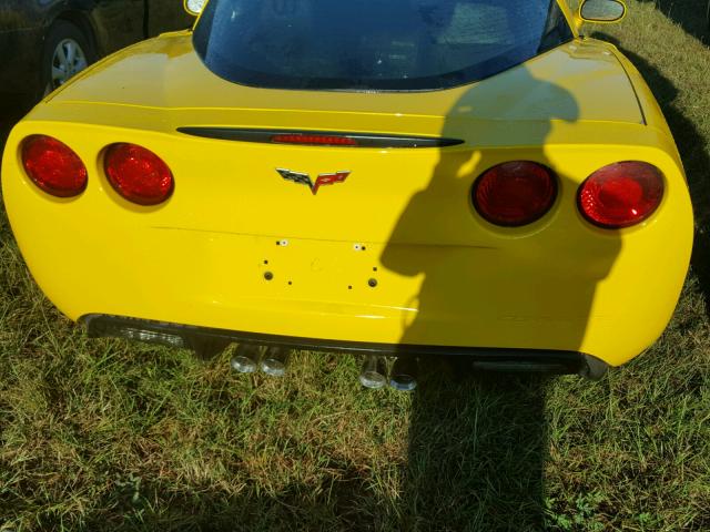 1G1YY25W185118652 - 2008 CHEVROLET CORVETTE YELLOW photo 6