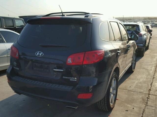 5NMSH13E97H118704 - 2007 HYUNDAI SANTA FE S BLACK photo 4