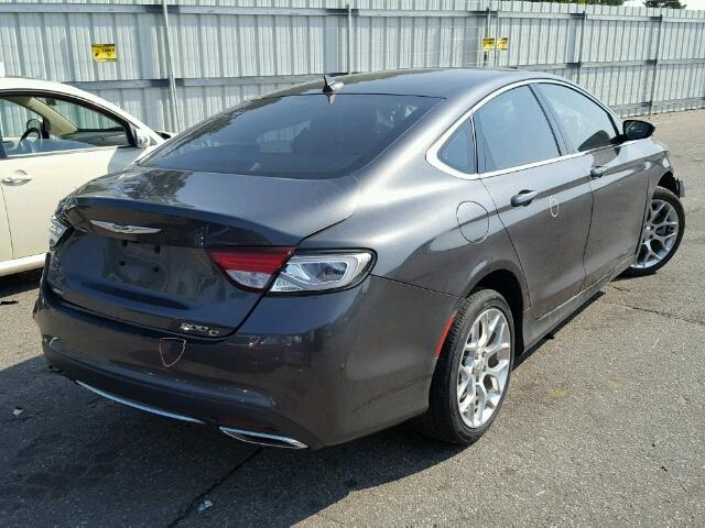 1C3CCCEG4FN512405 - 2015 CHRYSLER 200 GRAY photo 4