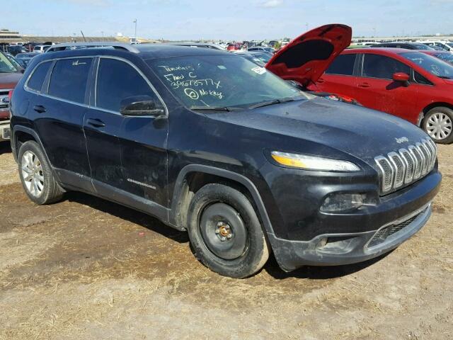 1C4PJLDB1FW782520 - 2015 JEEP CHEROKEE BLACK photo 1