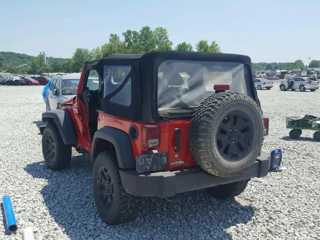 1C4AJWAG9EL145723 - 2014 JEEP WRANGLER S Qırmızı foto 3