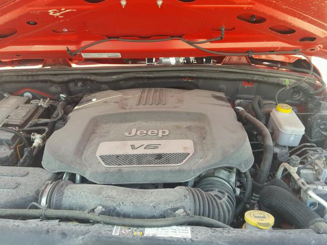 1C4AJWAG9EL145723 - 2014 JEEP WRANGLER S Qırmızı foto 7