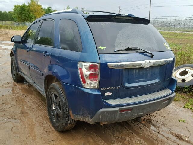 2CNDL73F366012690 - 2006 CHEVROLET EQUINOX LT BLUE photo 3