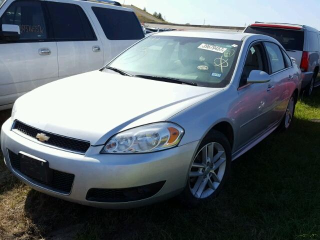 2G1WC5E32D1242549 - 2013 CHEVROLET IMPALA SILVER photo 2