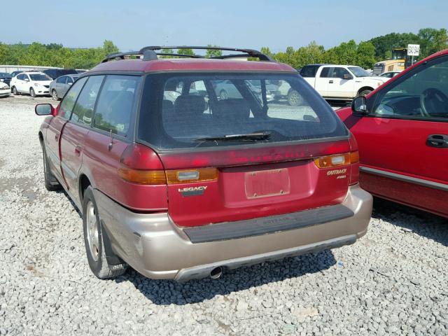 4S3BG6851W7636966 - 1998 SUBARU LEGACY 30T RED photo 3