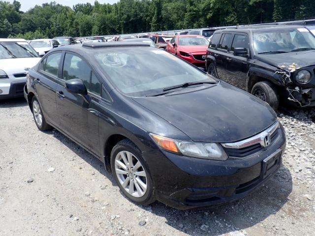 2HGFB2F94CH536778 - 2012 HONDA CIVIC EXL BLACK photo 1