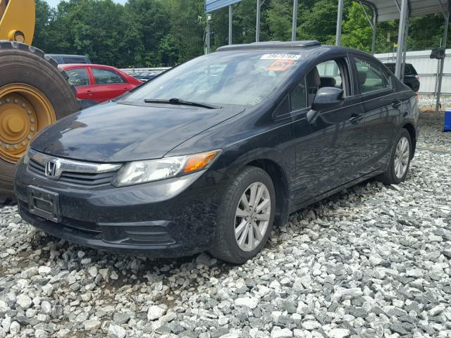 2HGFB2F94CH536778 - 2012 HONDA CIVIC EXL 黑色 照片 2