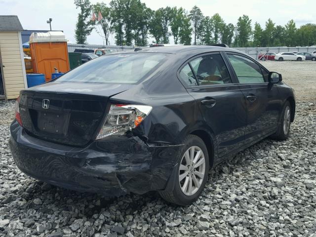 2HGFB2F94CH536778 - 2012 HONDA CIVIC EXL 黑色 照片 4