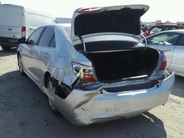 4T1BF1FK9CU196972 - 2012 TOYOTA CAMRY BASE SILVER photo 3