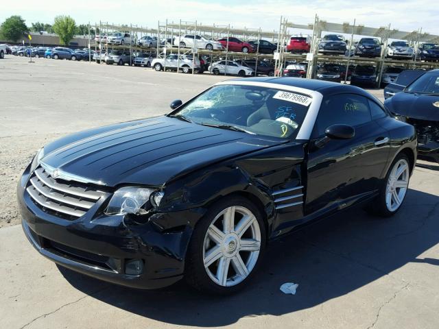 1C3AN69LX4X002247 - 2004 CHRYSLER CROSSFIRE BLACK photo 2