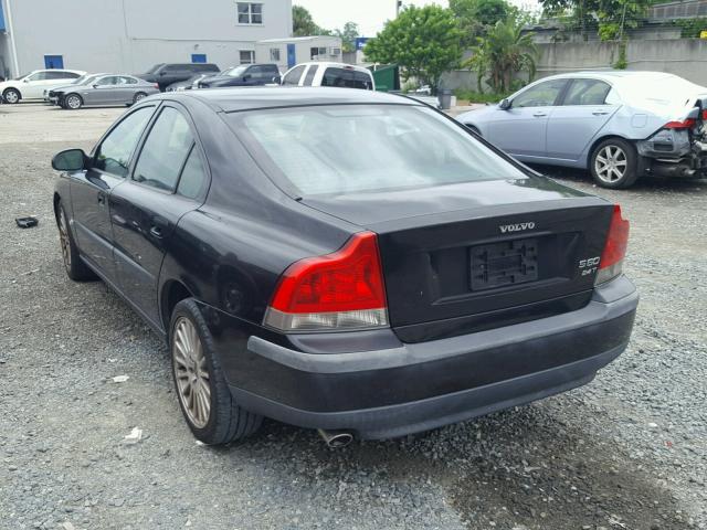 YV1RS58DX22118189 - 2002 VOLVO S60 2.4T BLACK photo 3