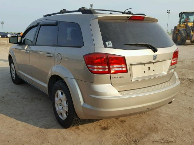 3D4GG47B89T583882 - 2009 DODGE JOURNEY TAN photo 3