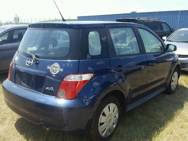 JTKKT624X60146460 - 2006 TOYOTA SCION XA BLUE photo 4