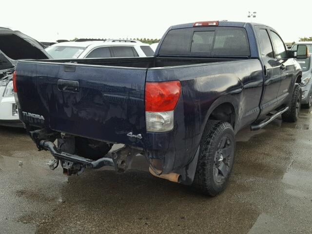 5TFCV54147X004018 - 2007 TOYOTA TUNDRA BLUE photo 4