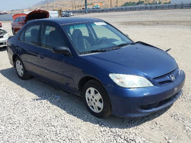 1HGEN26545L000029 - 2005 HONDA CIVIC GX BLUE photo 1