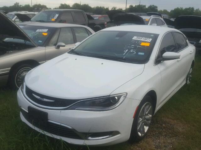 1C3CCCABXGN149443 - 2016 CHRYSLER 200 LIMITE WHITE photo 2