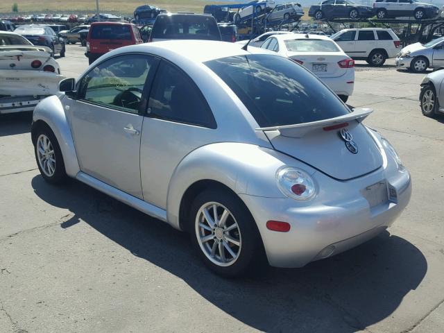 3VWBC21C1XM451902 - 1999 VOLKSWAGEN NEW BEETLE ვერცხლისფერი ფოტო 3