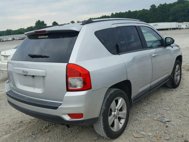 1C4NJCBA2CD500619 - 2012 JEEP COMPASS SP SILVER photo 4