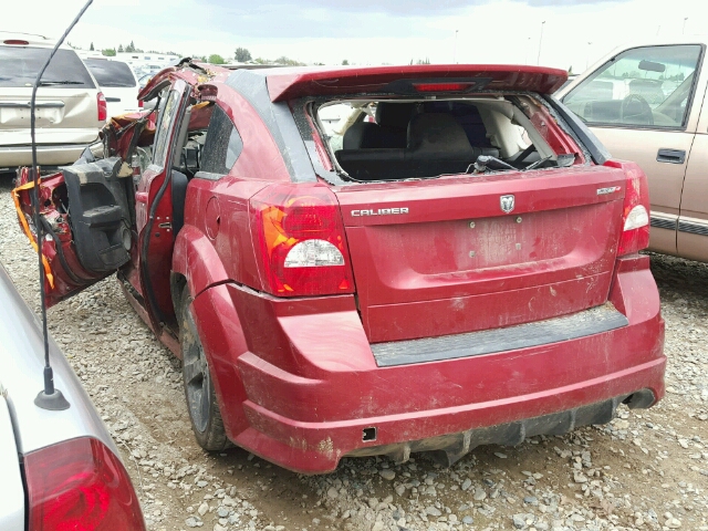 1B3HB68F28D708278 - 2008 DODGE CALIBER SR RED photo 3