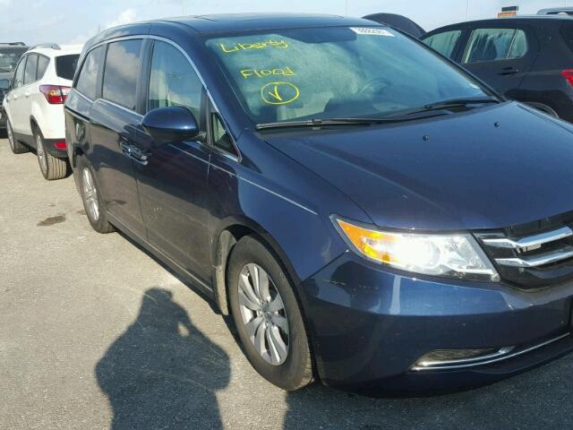 5FNRL5H65GB057827 - 2016 HONDA ODYSSEY EX BLUE photo 1