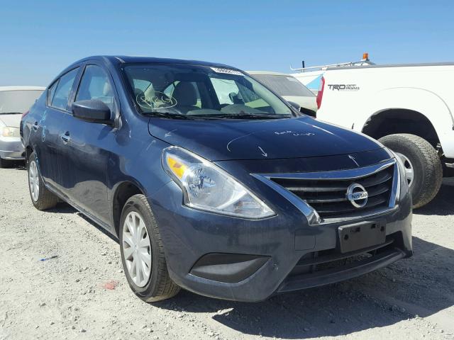 3N1CN7AP5FL811925 - 2015 NISSAN VERSA S BLUE photo 1