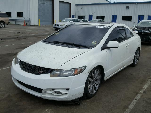 2HGFG21519H702706 - 2009 HONDA CIVIC SI WHITE photo 2