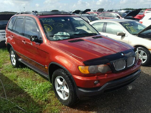 5UXFA53533LV95827 - 2003 BMW X5 3.0I BURGUNDY photo 1