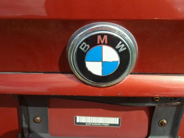 5UXFA53533LV95827 - 2003 BMW X5 3.0I BURGUNDY photo 9