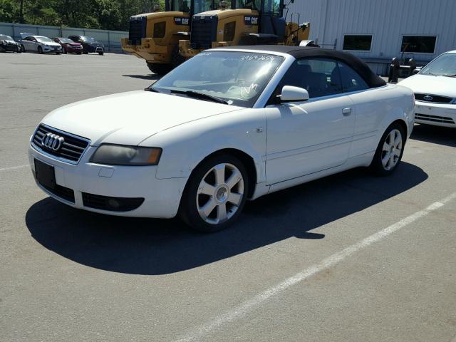 WAUAC48HX6K004595 - 2006 AUDI A4 1.8 CAB WHITE photo 2