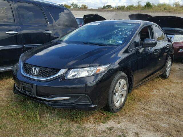 19XFB2F55FE120511 - 2015 HONDA CIVIC BLACK photo 2