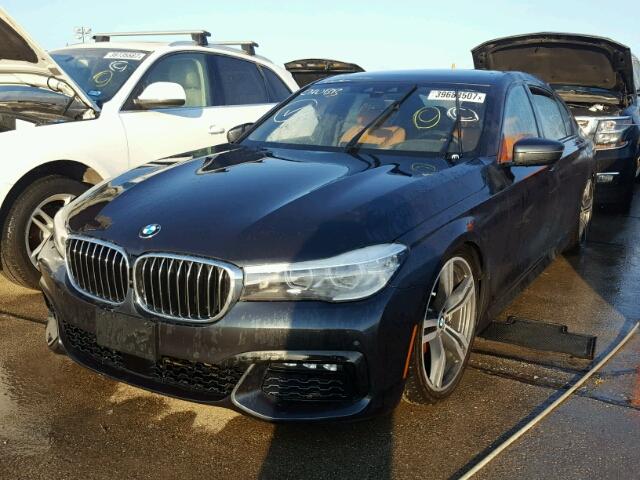 WBA7E2C57GG738881 - 2016 BMW 740 I GRAY photo 2