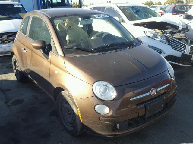 3C3CFFAR5CT119878 - 2012 FIAT 500 POP BROWN photo 1