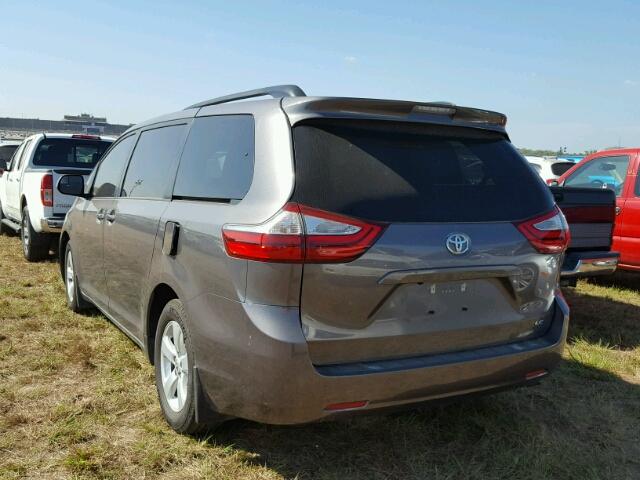 5TDKK3DC8FS669440 - 2015 TOYOTA SIENNA GRAY photo 3