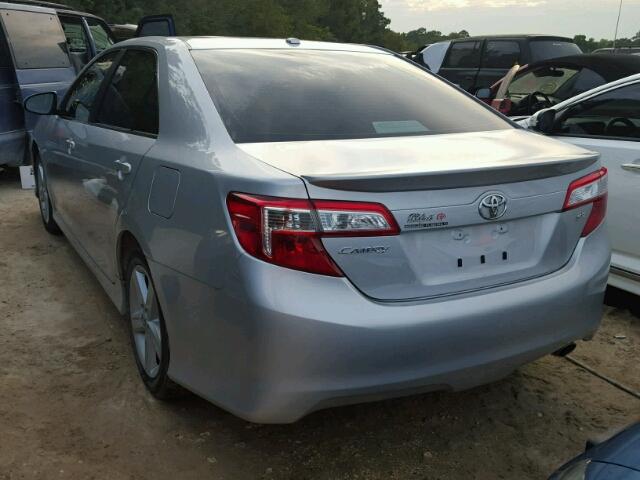4T1BF1FK3CU507103 - 2012 TOYOTA CAMRY SILVER photo 3