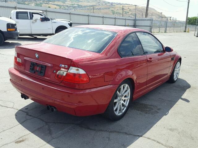 WBSBL934X3JR19434 - 2003 BMW M3 RED photo 4