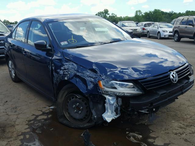 3VW1K7AJ7DM257090 - 2013 VOLKSWAGEN JETTA BASE Կապույտ լուսանկար 1