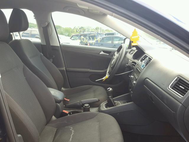 3VW1K7AJ7DM257090 - 2013 VOLKSWAGEN JETTA BASE Կապույտ լուսանկար 5